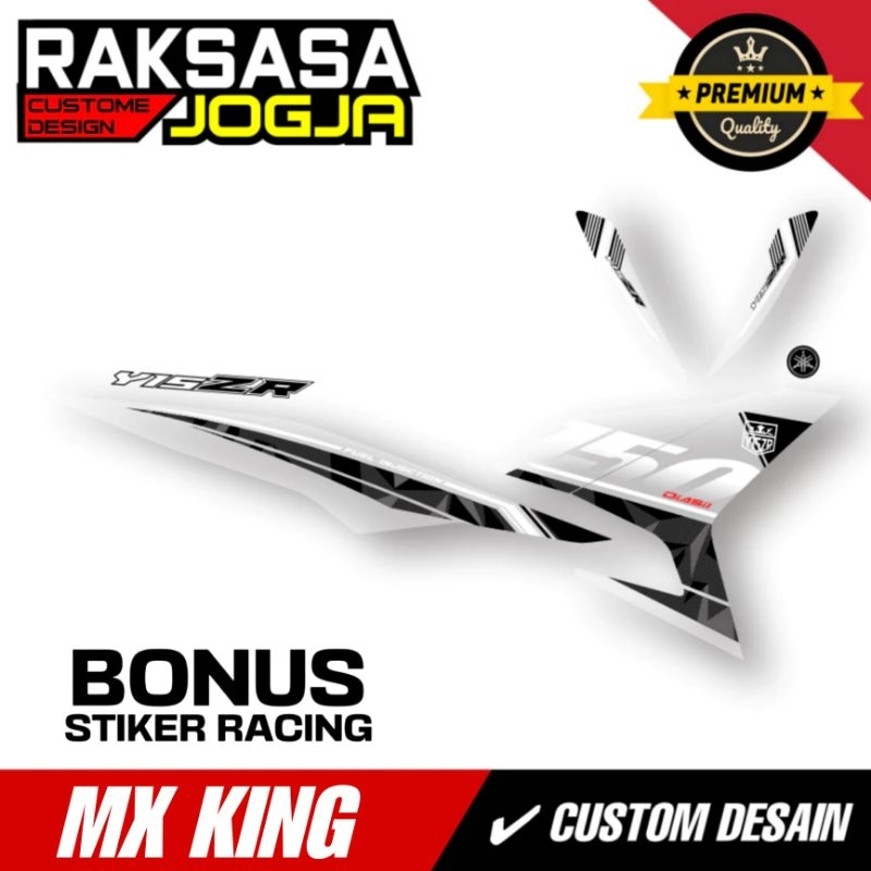 STRIPING CUSTOM MX KING EXCITER / YAMAHA SNIPER 150 MXi / DASAR HITAM / STRIPING YAMAHA Y15ZR / EXCI
