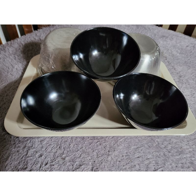 Falsh sale ONYX mangkok melamine black