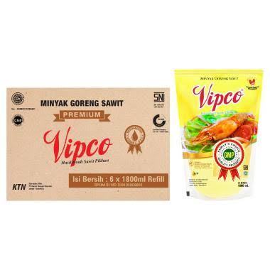 

Minyak Goreng Vipco 1800ml isi 6 pouch perdus