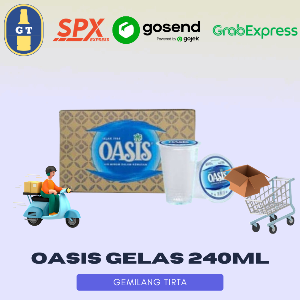 

OASIS 240ML/GELAS/CUP PERDUS - isi 48 pcs MURAHHH