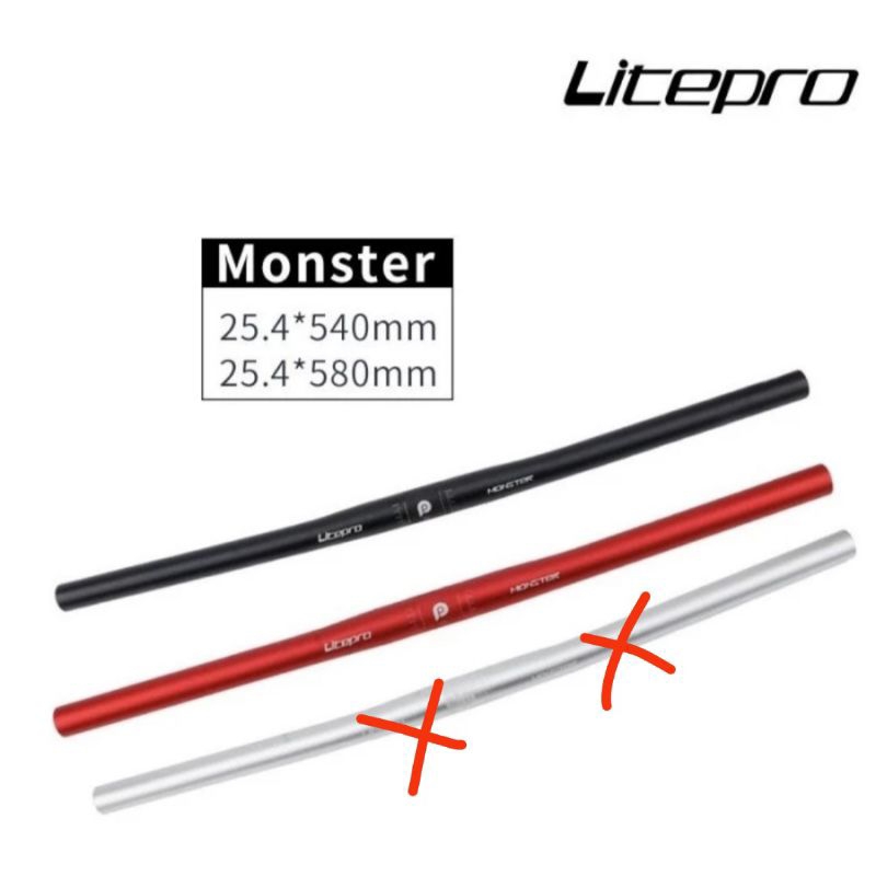 stang sepeda fixie handle bar sepeda lipat flatbar litepro