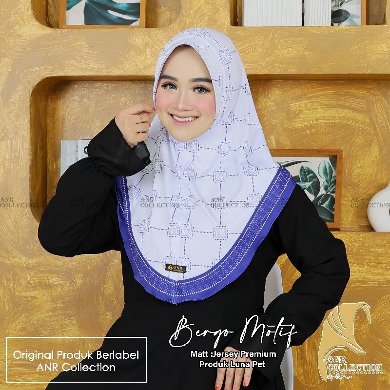 Jilbab Bergo Instan Motif Printing Terbaru Premium 2025