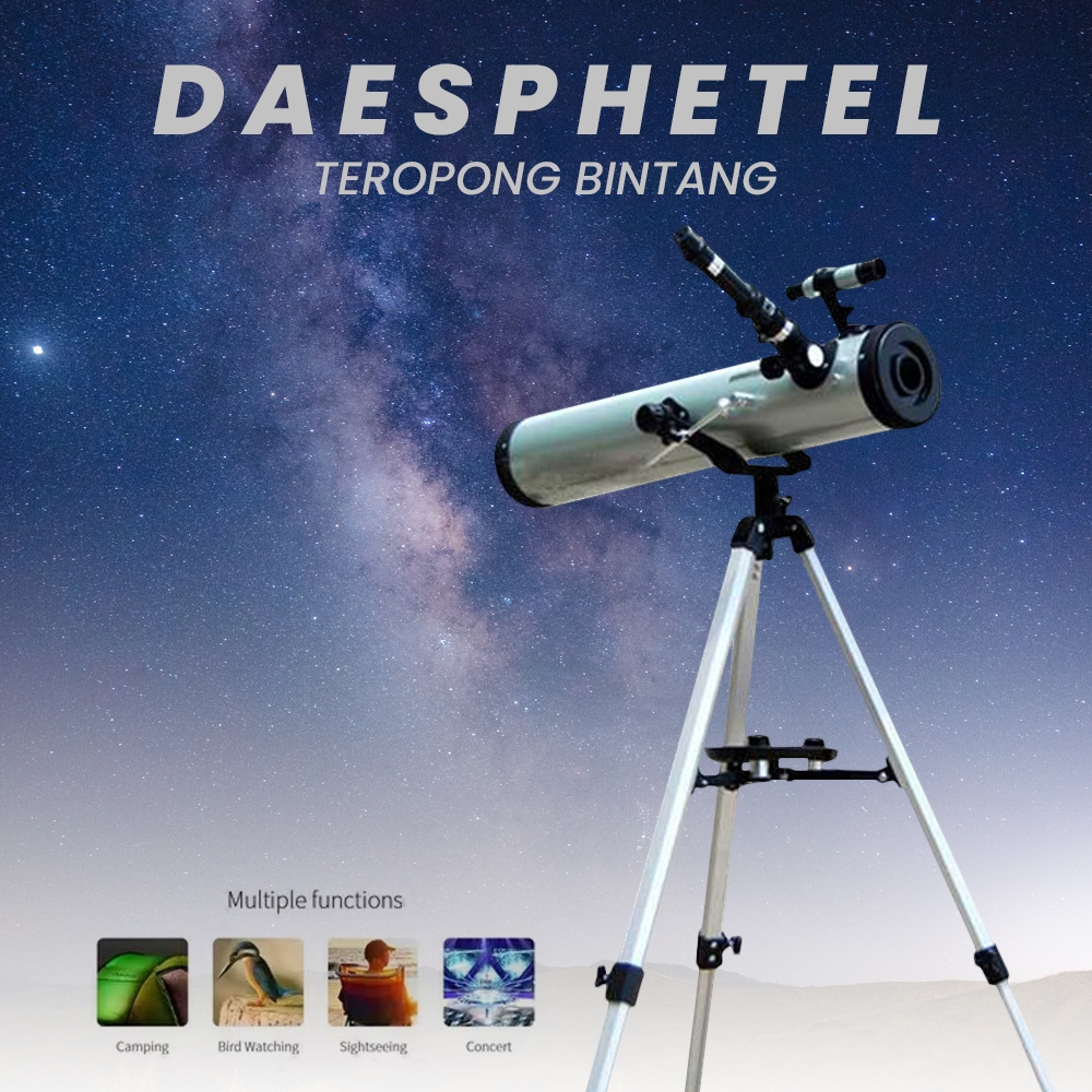Teropong Bintang Bulan Astronomical Telescope Teropong Bintang  700mm - F70076