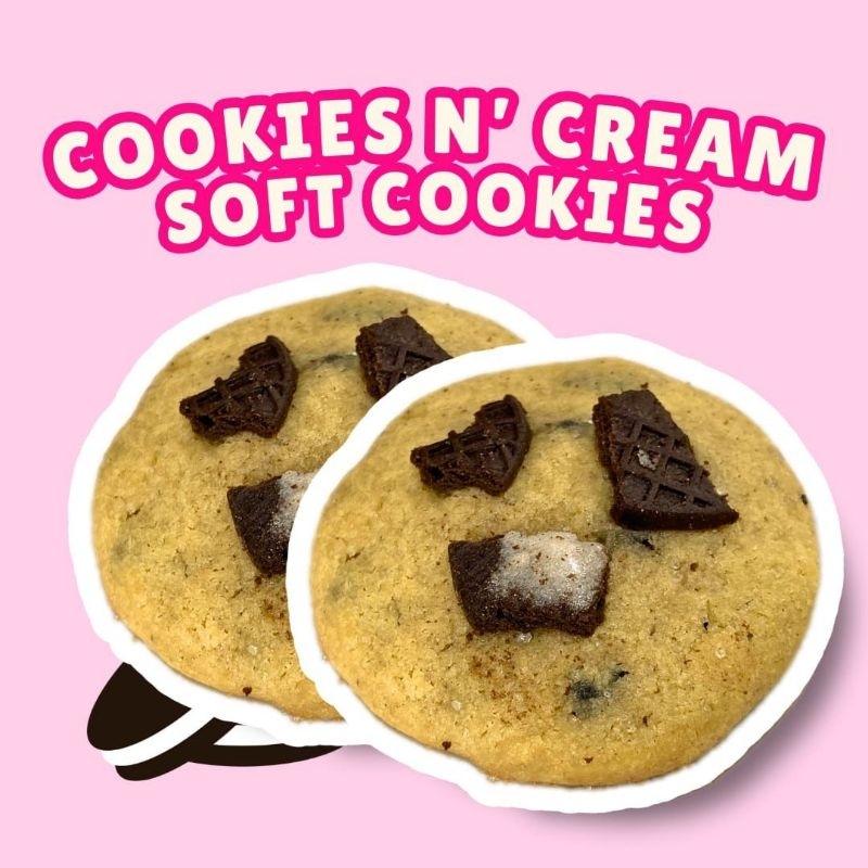 

Cookies n cream soft cookies
