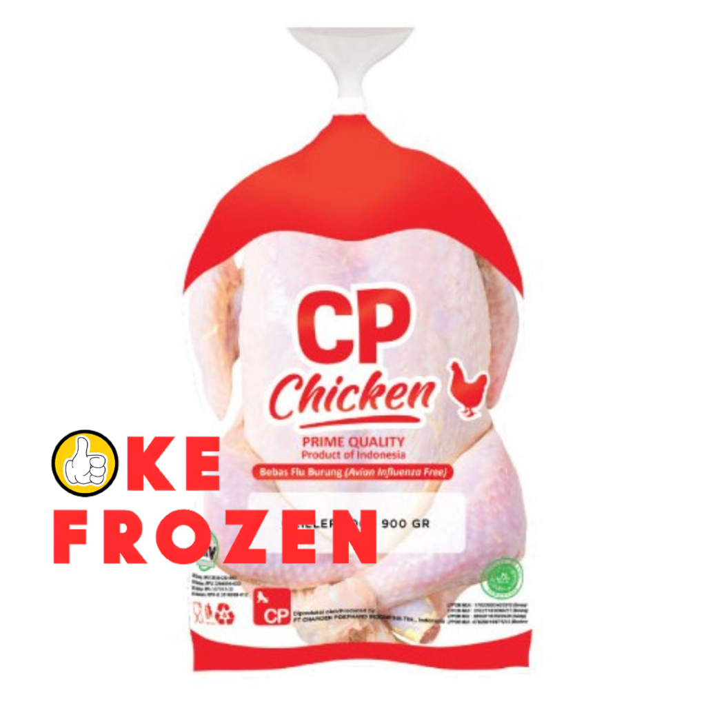 

CP AYAM UTUH GRILLER 08-09 800-900 GRAM UTUH KARKAS BROILER BEKU HALAL