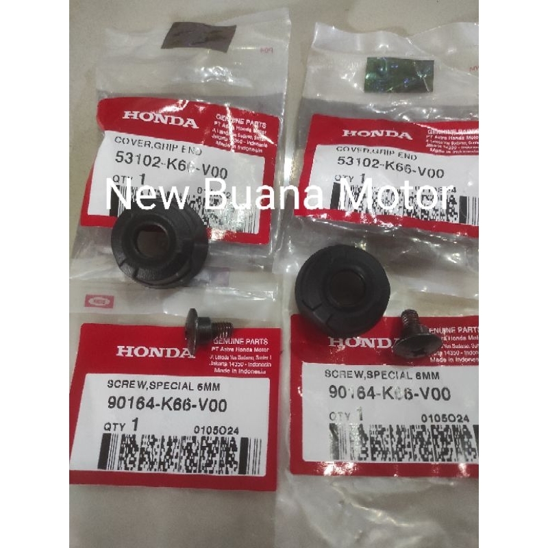 Jalu Stang Endgrip dan Baut Jalu New Beat LED Genio Vario 160 Set