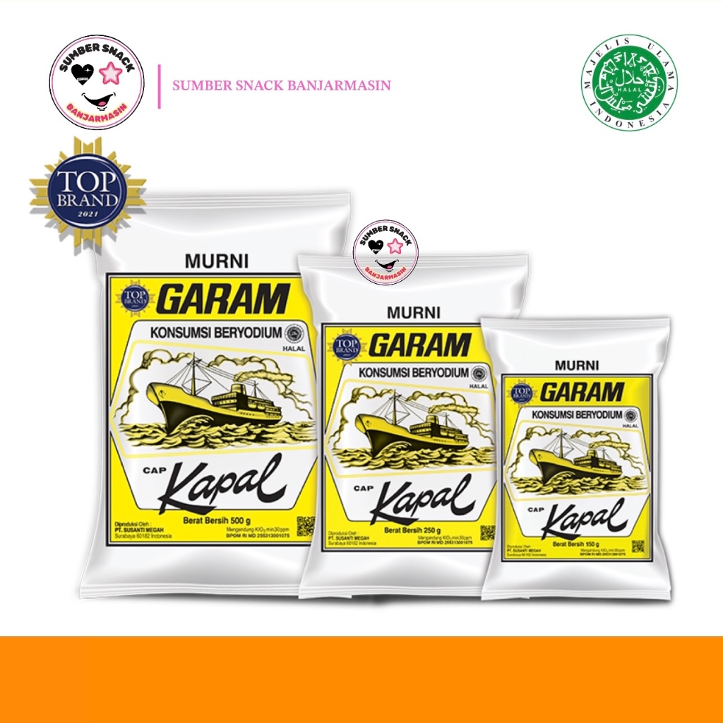 

Garam Cap Kapal (2 Ukuran)