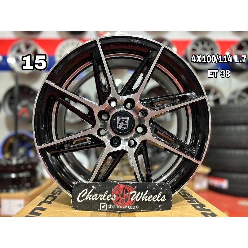 VELG RL RC 09 RING 15 HITAM POLISH