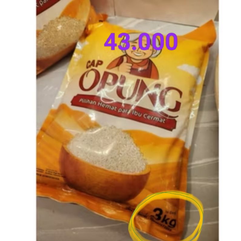 

beras cap opung 3kg