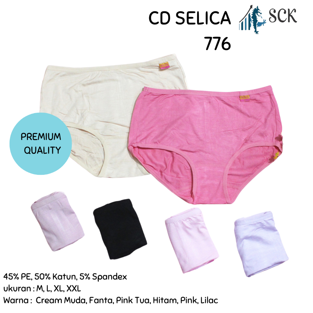 CD Wanita SELICA 776 - 898 Model Midi Maxi Mini / Pakaian Dalam Wanita Seamless / Celana Dalam Perem