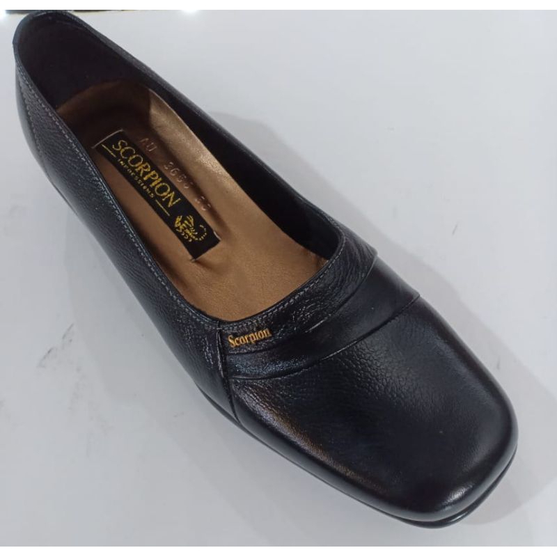 Scorpion - 3658. Sepatu Kulit Pantofel Wanita Flat Shoes