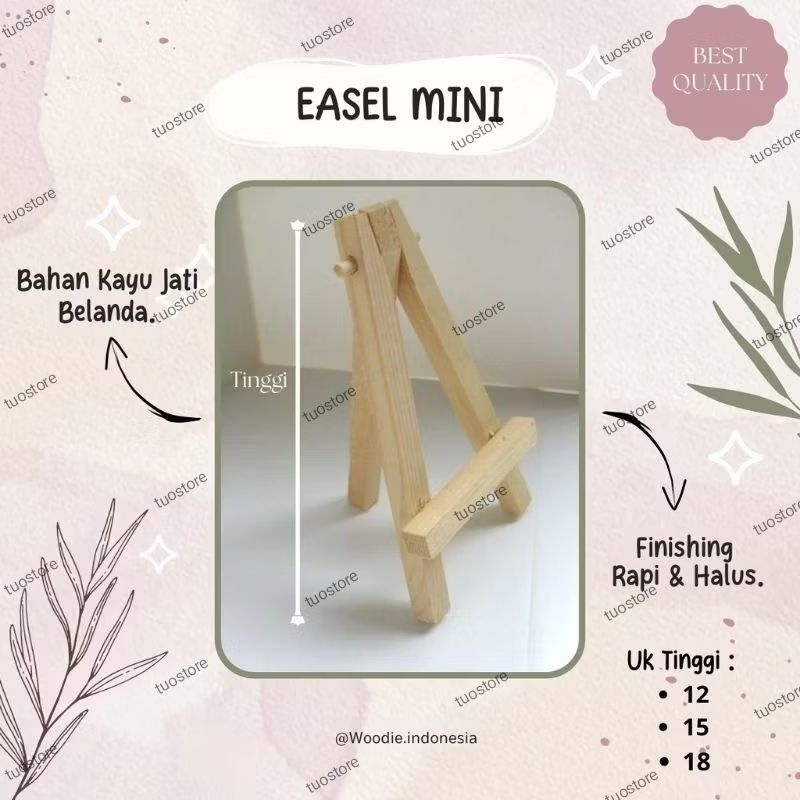 

[COD]EASEL MINI KAYU/HOLDER FOTO KAYU/KAYU HIASAN WOODEN /TRIPOD/STAND FOTO