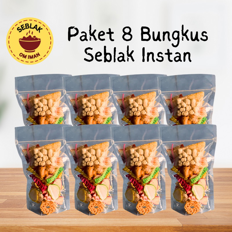 

Paket 8 Bungkus Seblak Instan Rasa Otentik Rumahan Food