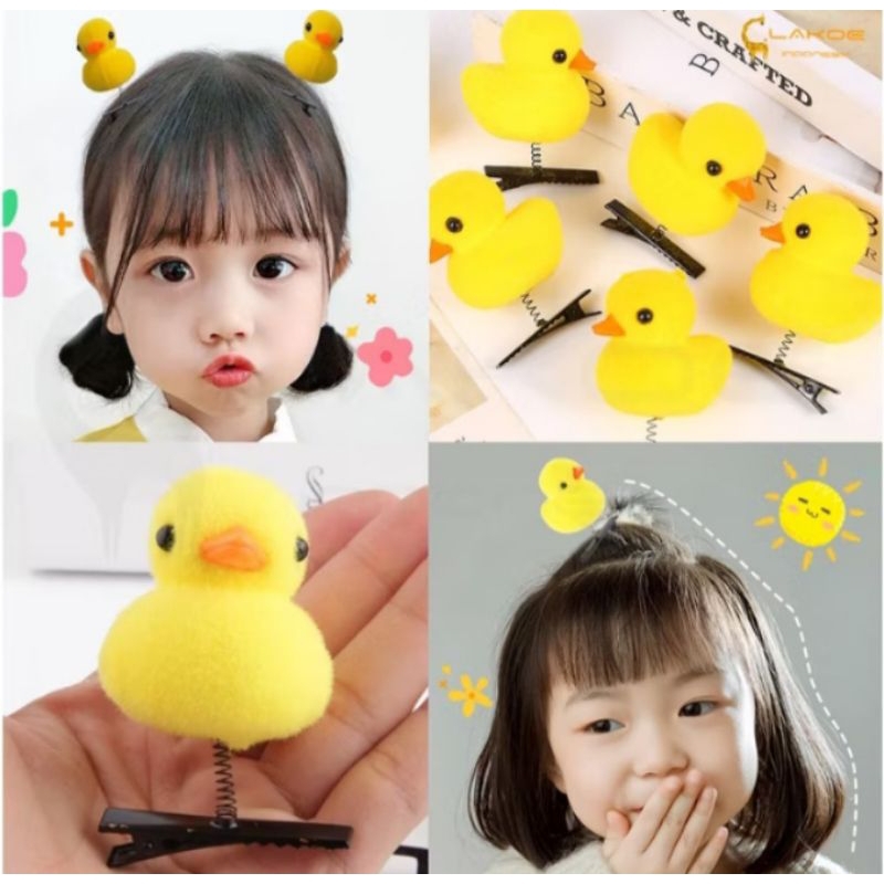 Jepit rambut bentuk bebek jepit rambut korea