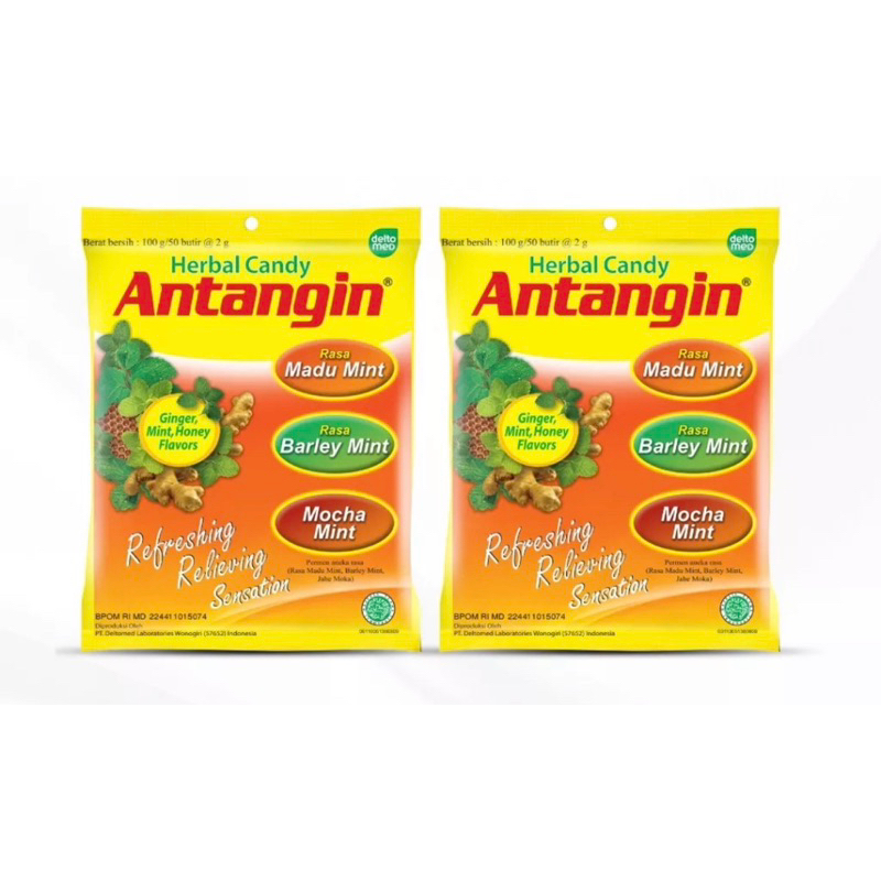 

Antangin Permen Herbal Candy 100 gram 50 butir Penyegar mulut Tenggorokan