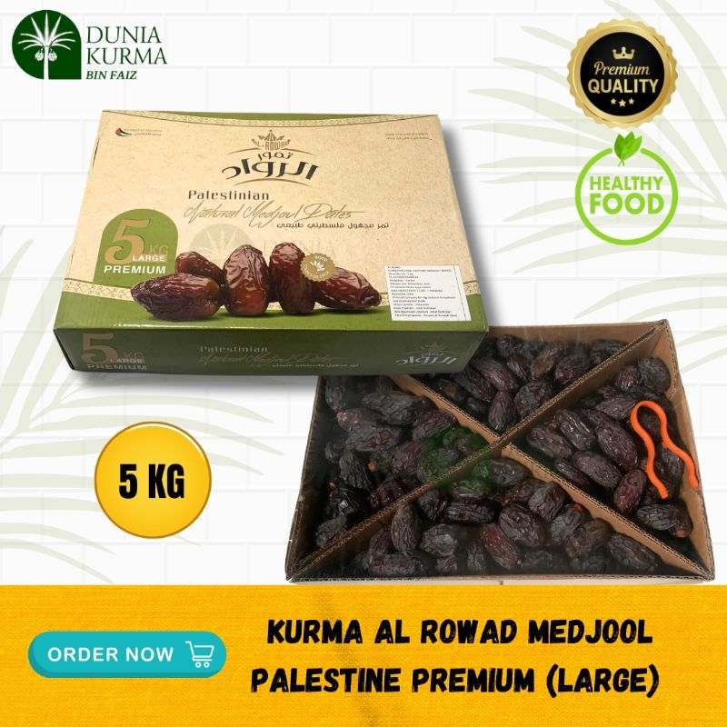 

Kurma Al Rowad Medjool Palestine 5 Kg Large