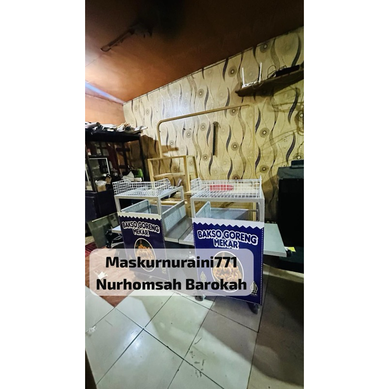 GEROBAK BAKSO GORENG , BOOTH BAKSO GORENG