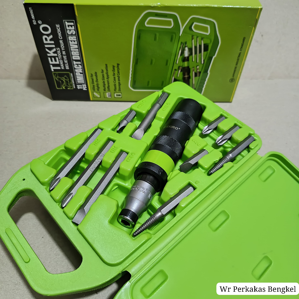 TEKIRO OBENG KETOK IMPACT DRIVER SET 11 PCS - OBENG KETOK TEKIRO ORIGINAL KOMPLIT 1 SET LENGKAP