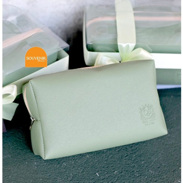 Souvenir Pernikahan Boxy Pouch Kemasan Mika Tenteng Souvenir Nikah Souvenir Custom