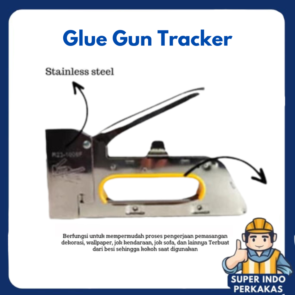 Gun Tracker Staples Tembak Steples / steples besar / tembakan steples serbaguna