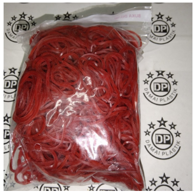 

karet gelang kuning mahoni 14mm 100gram