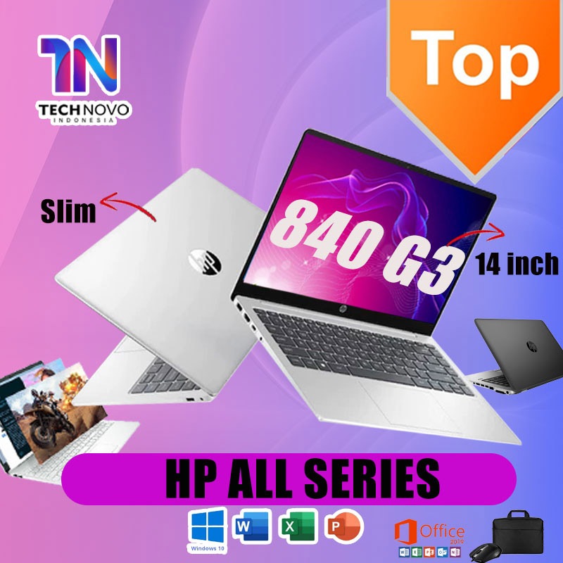 HP Elitebook Probook Second Laptop 14inch  840 G3 645 G4 Core I5 I7 RAM 8/16G SSD 256/512 GB Bekas P