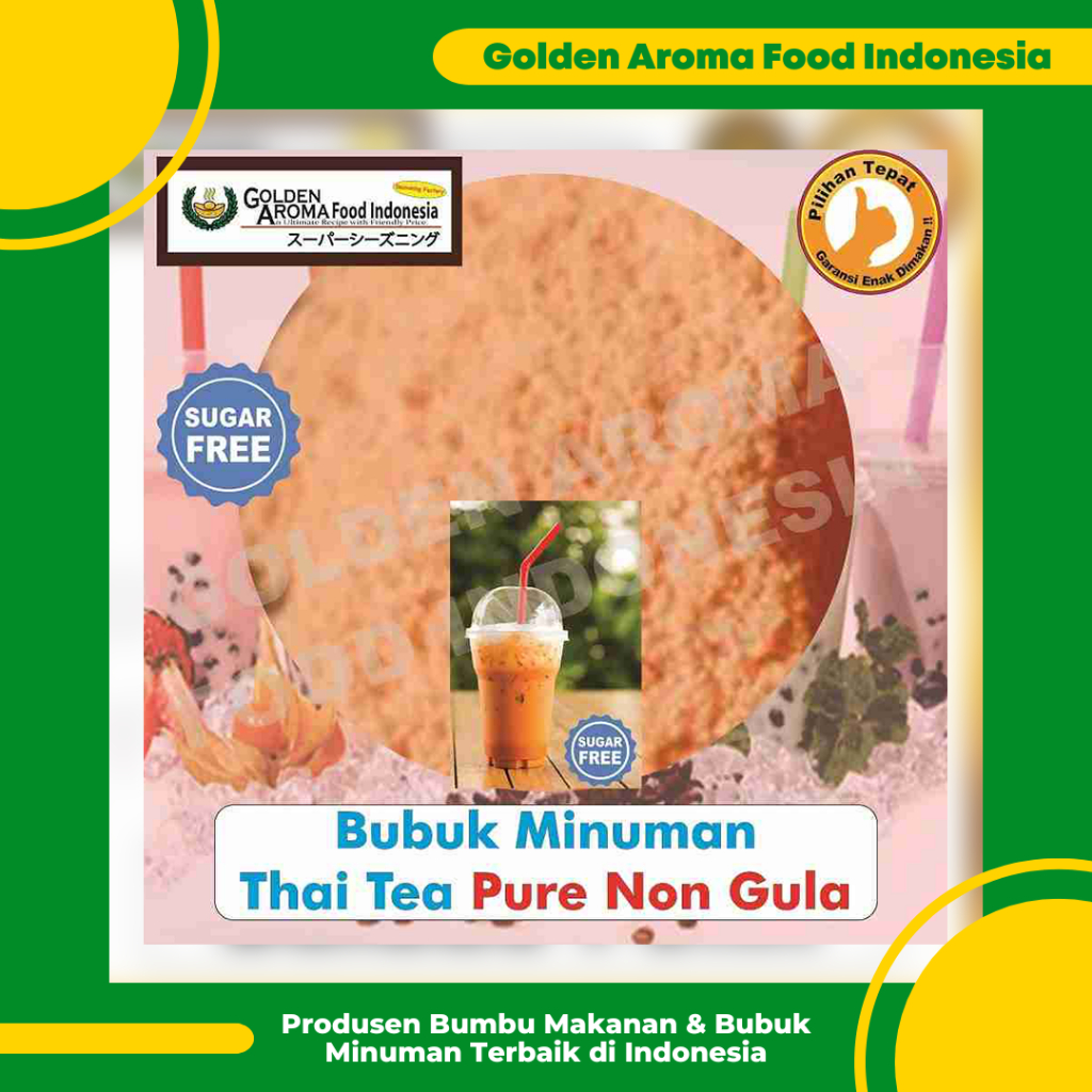 

Bubuk Minuman Thai Tea Pure Non Gula 1 Kg Thai Tea Drinking Powder No Sugar Tanpa Gula Enak Murah Ha