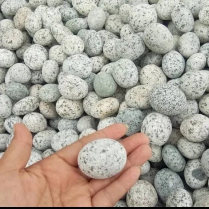 Batu Telur Puyuh Hiasan Taman