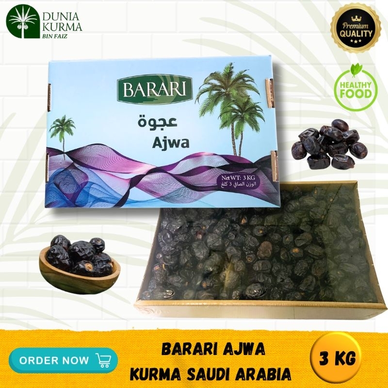 

Kurma Barari Ajwa 3Kg Saudi Arabia