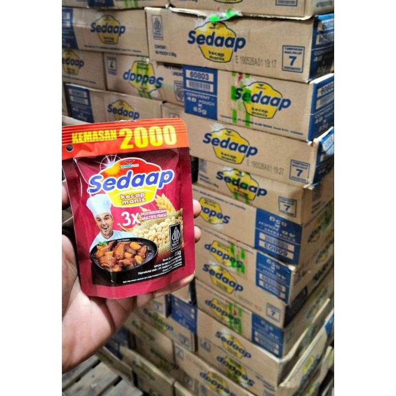 

Kecap Sedaap 63 ml ecer 2000 1 dus isi 48 pcs