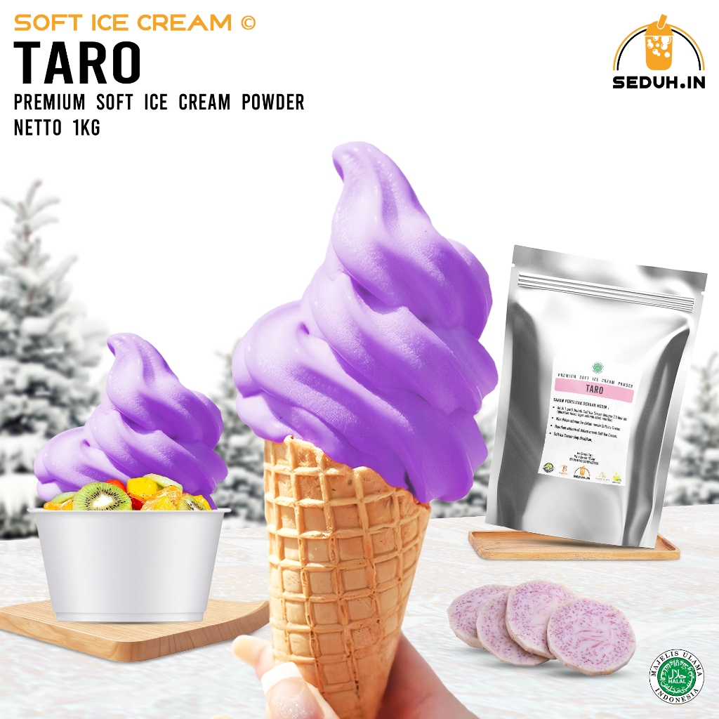

ICE CREAM TARO 1KG / BUBUK ICE CREAM PREMIUM 88