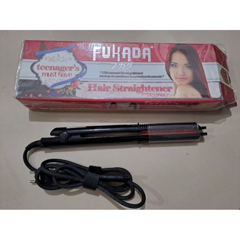 Catokan hair straightener FUKADA preloved | catok pelurus curl keriting rambut