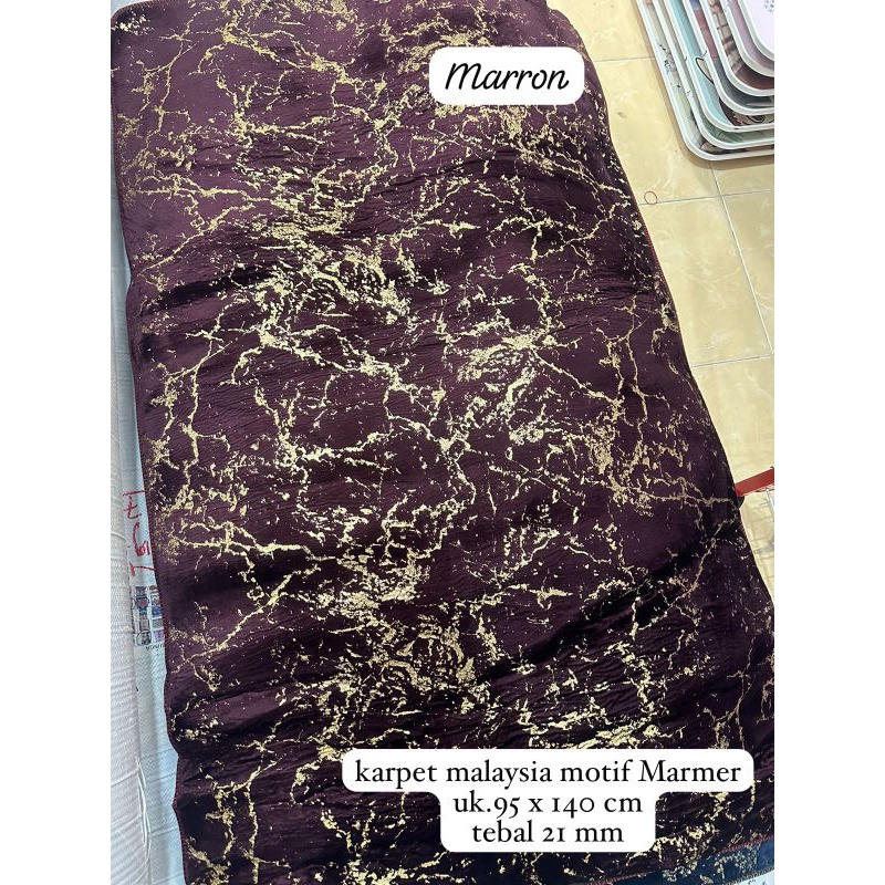 PROMO Karpet Malaysia Premium Motif Marmer Ukuran 95×140cm / Karpet Malaysia Premium Motif Marmer Me