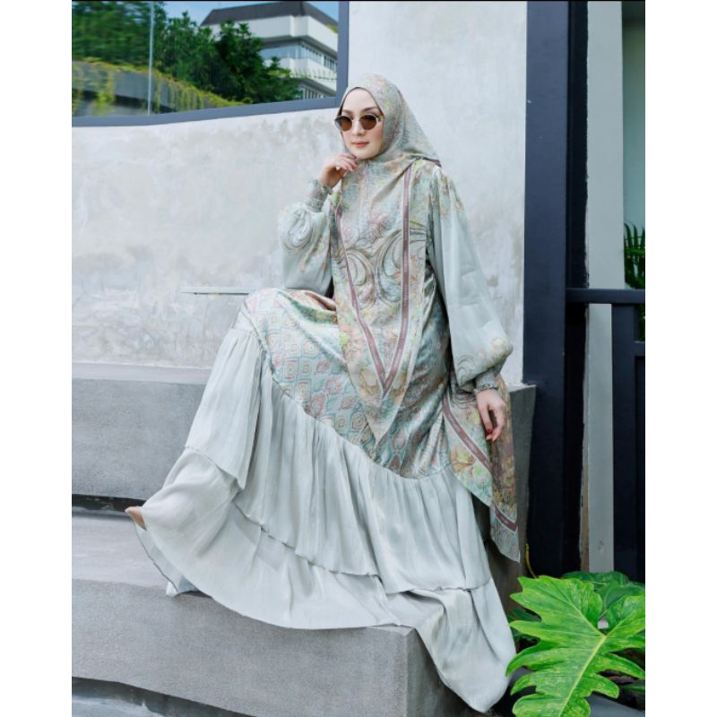 JEVINA SET KHIMAR & SCRAFT BY YODIZEIN SYAR'I TERBARU