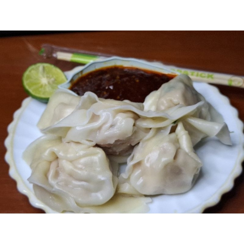 

Wonton chilli oil pedas home made