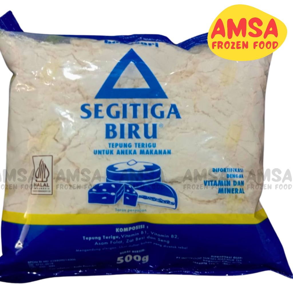 

Bogasari Segitiga Biru 500 GR / Bogasari Tepung Segitiga Biru 500 GR
