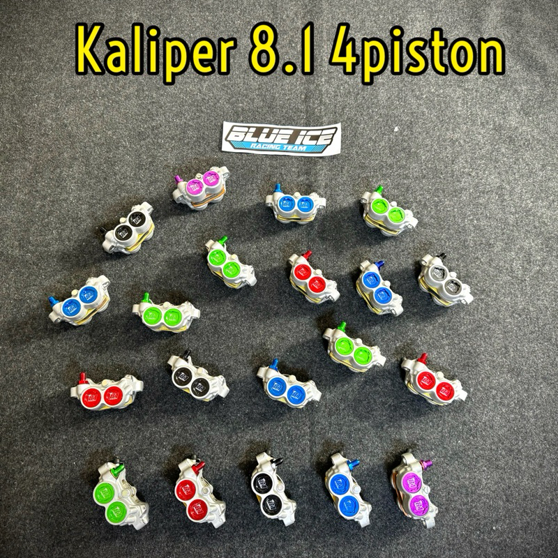 KALIPER FORMULA 8.1 4P 4PISTON THAILAND DRAG DISC RS BREMBO 220MM BREKET BLUEICERACINGTEAM