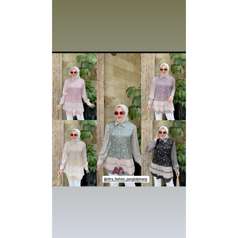 KEMEJA PREMIUM SILK  WANITA