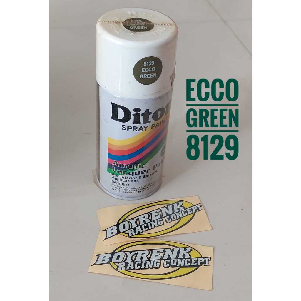 cat semprot pilok pilox diton ecco green 8129 300cc hijau metallik muda