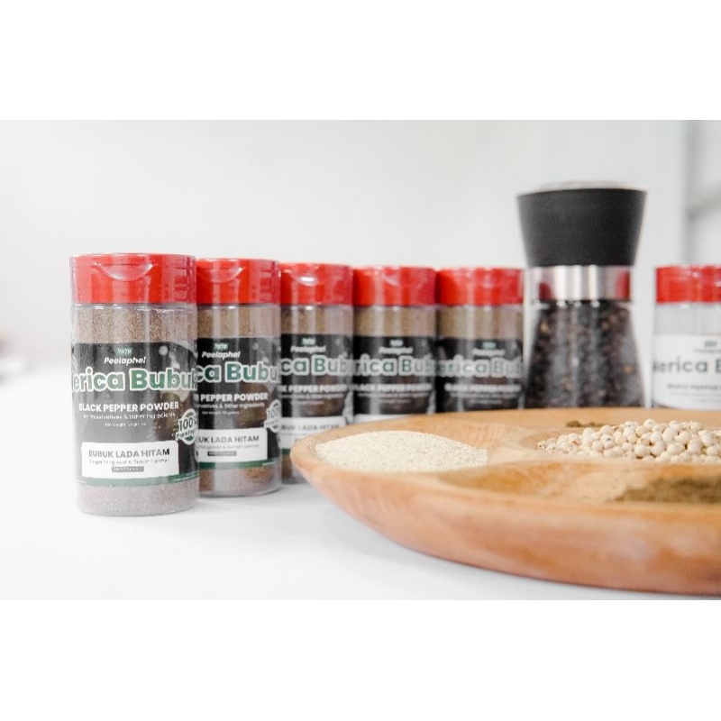 

Blackpepper peelaphel Merica hitam bubuk 100% dari biji lada murni