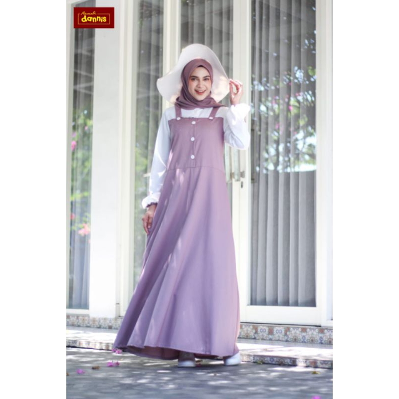 GAMIS ABAYA DANNIS  ungu,green dan hitam (Januari 2025)
