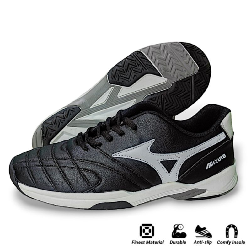 Sepatu Mizuno Olahraga Badminton Tenis Volly Premium 38-46 HITAM