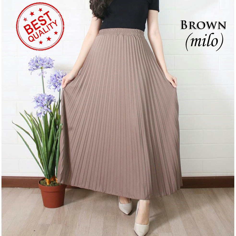 Wow Murah Meriah Rok plisket  Rok plisket Bahan Premium