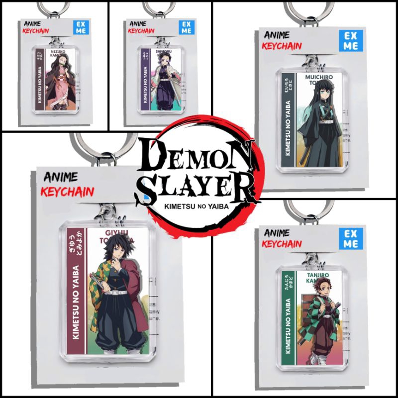 Gantungan Kunci Keychain Kimetsu no Yaiba - Ganci Demon Slayer - Gantungan Kunci Anime - Gantungan K