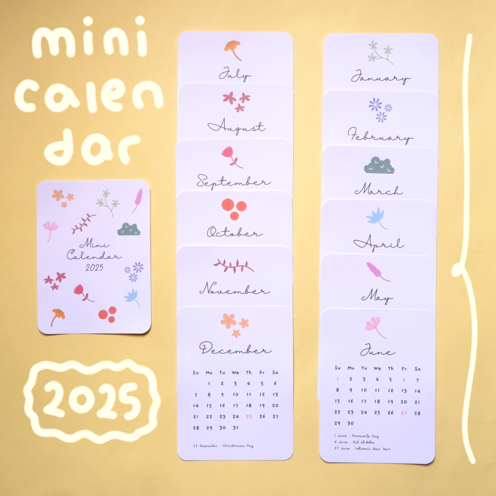 

Kalender Mini Estetik 2025