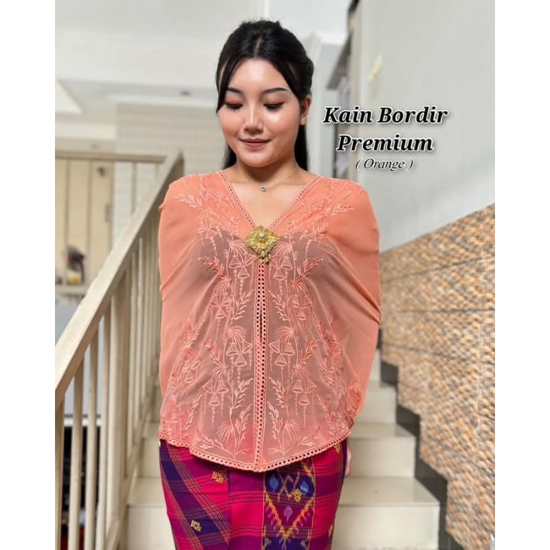 KAIN KEBAYA SUTRA CREPE BORDIR MOTIF PENJOR