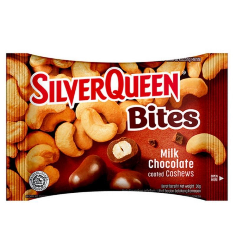 

SilverQueen Bites Cokelat 30gr / Cashew / Almond