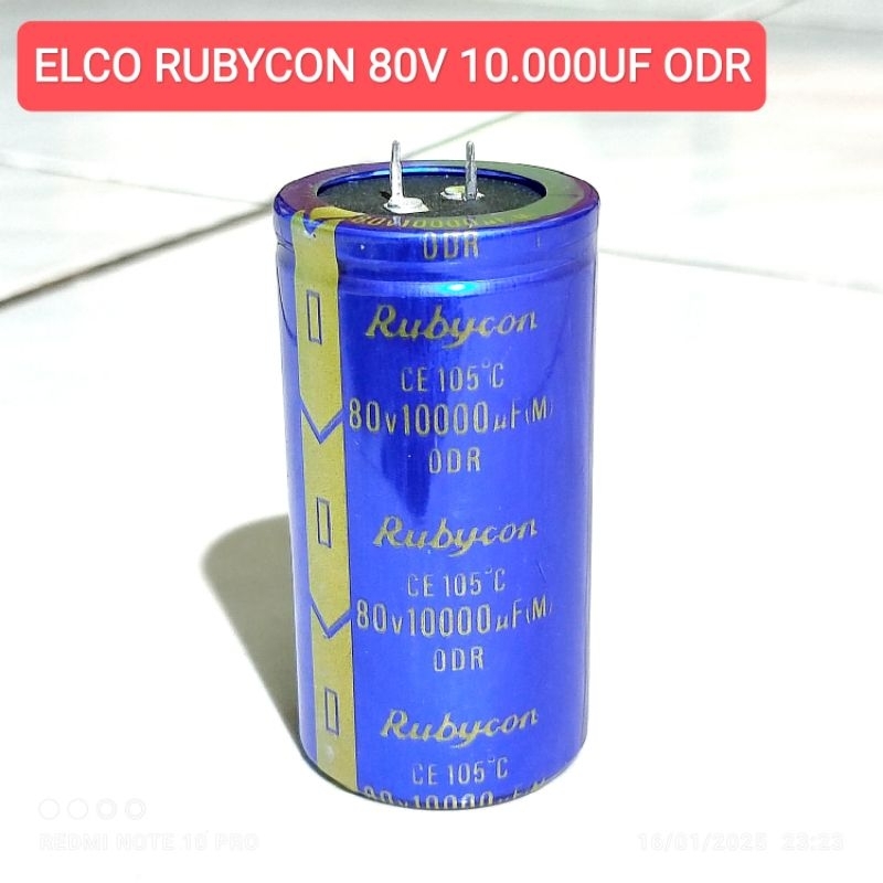 KAPASITOR ELCO 80V 10000UF RUBYCON MURAH