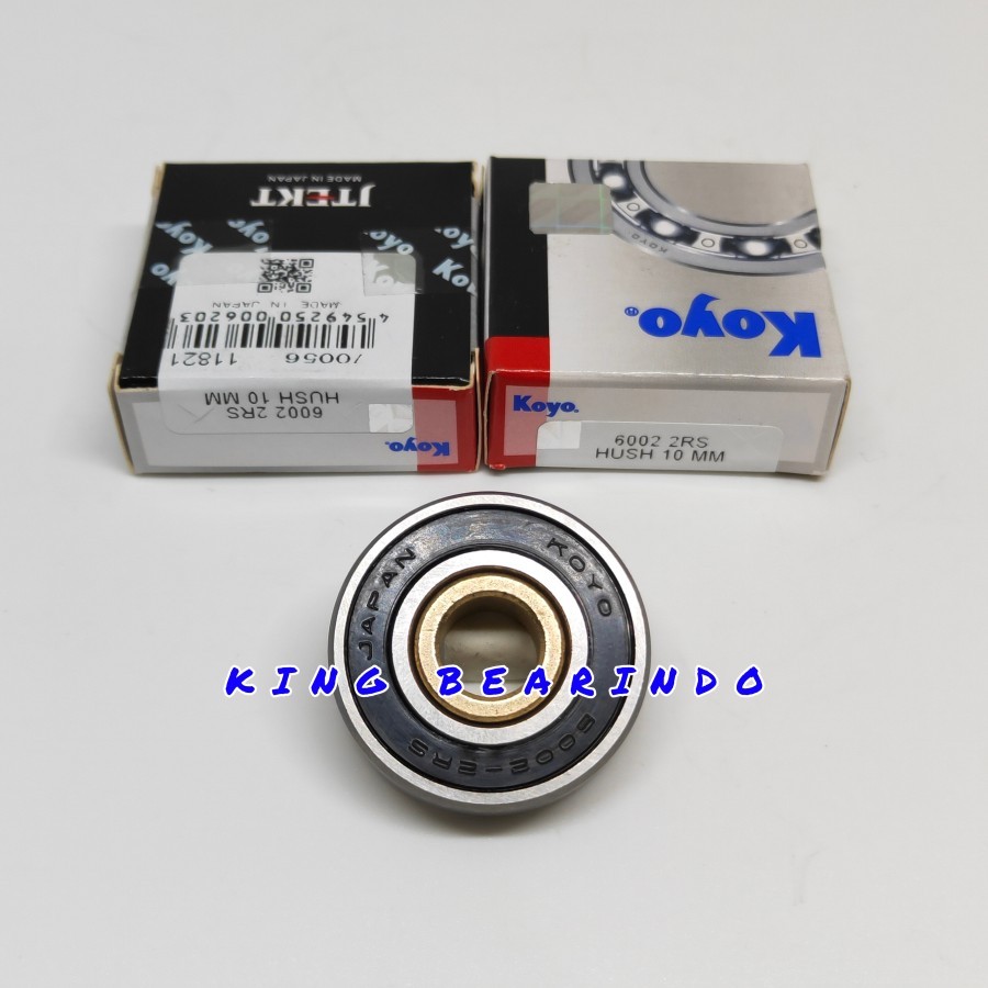 BEARING 6002 - 10 MM KOYO BEARING BAK CVT 6002 2RS + BUSHING 10MM KOYO