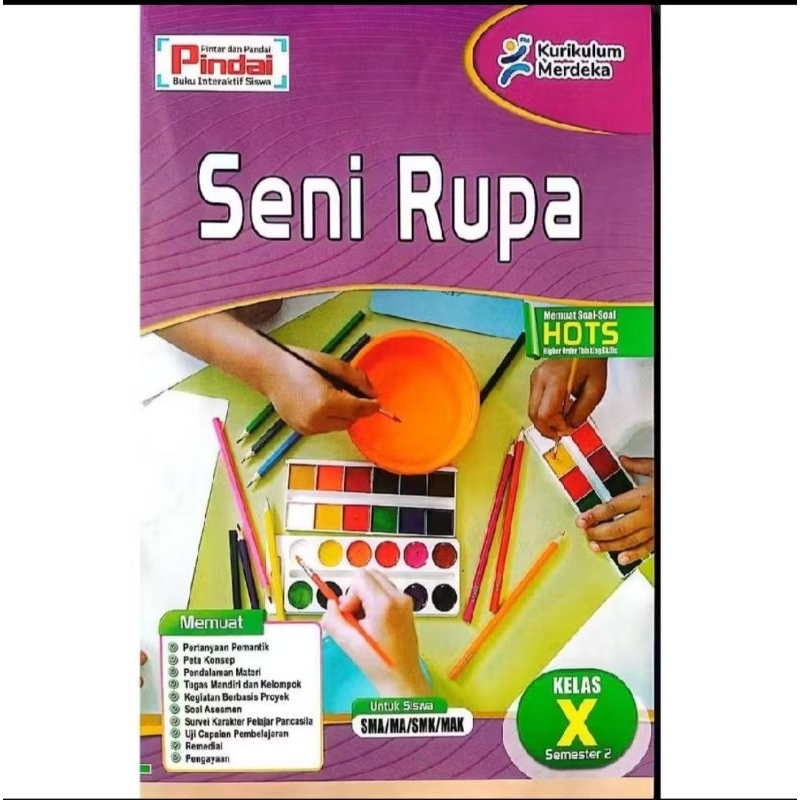 Buku LKS Seni Rupa kelas 10 SMP/MTs semester 2 kurikulum Merdeka